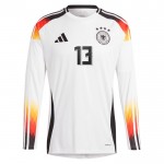 Günstige Fußballtrikots Deutschland Muller 13 Heimtrikot EURO 2024 Langarm